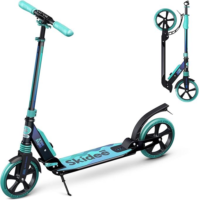 Foldable Adult and Teen Scooter with Large Wheels Image